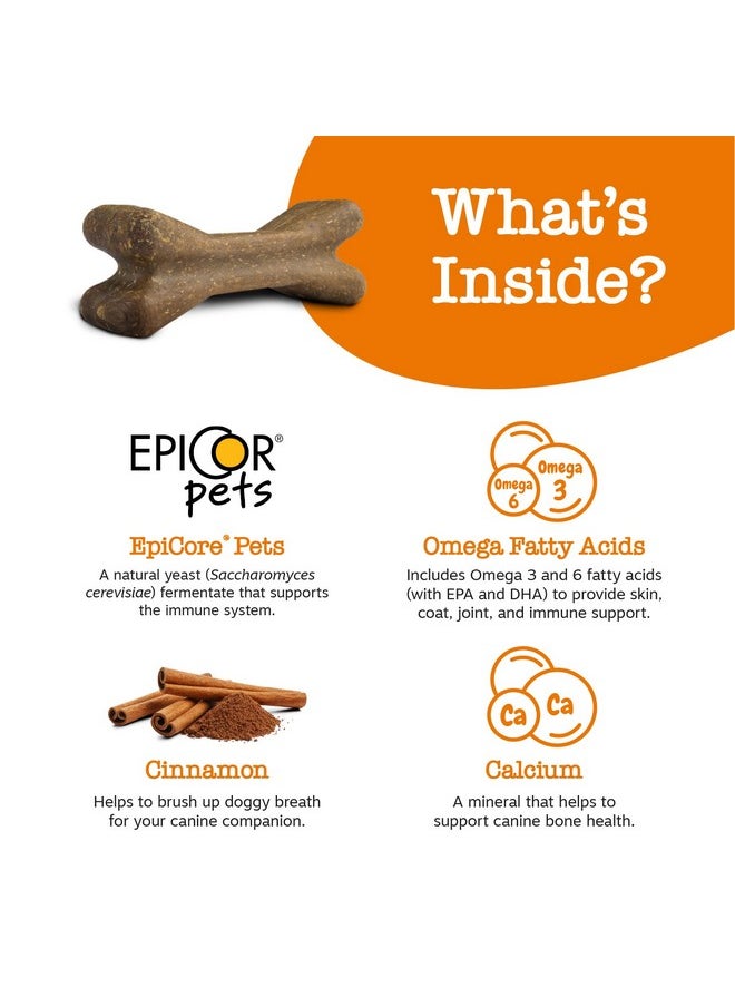 Zesty Paws Dental Bones  Fights Tartar & Plaque  Gum, Teeth & Bone Health  Cinnamon For Dog Breath  Immune, Joint, Gut, Skin & Coat Support  Omega 3 Epa & Dha And Calcium  Small Dogs  28 Ct…  - Image 3