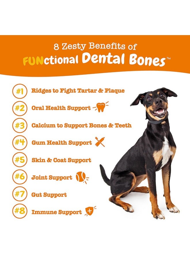 Zesty Paws Dental Bones  Fights Tartar & Plaque  Gum, Teeth & Bone Health  Cinnamon For Dog Breath  Immune, Joint, Gut, Skin & Coat Support  Omega 3 Epa & Dha And Calcium  Small Dogs  28 Ct…  - Image 2