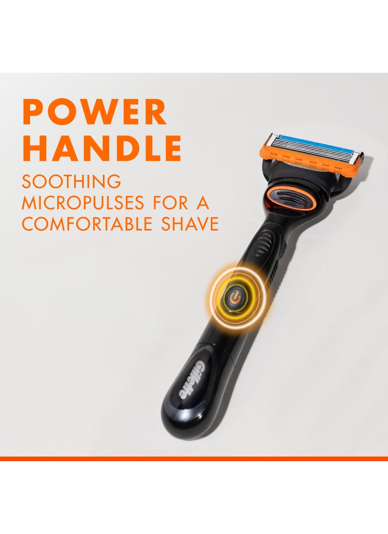 Gillette Fusion5 Power Men's Refillable Razor: Handle + 1 Blade Refill - Image 5