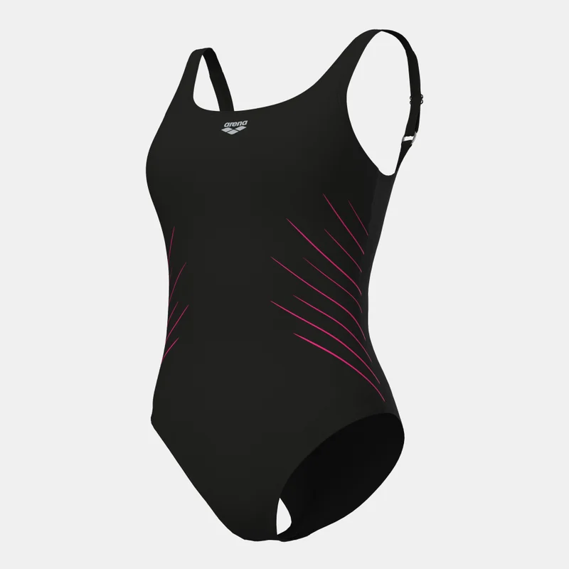 Arena Black Women's Isa Squared Back Swimsuit for Women | Best Price UAE