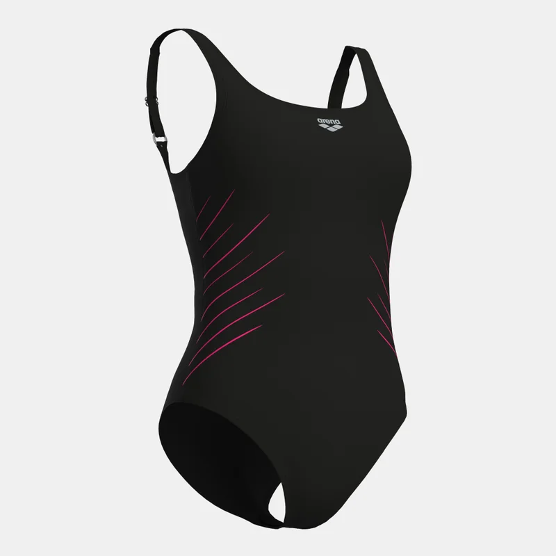 Arena Black Women's Isa Squared Back Swimsuit for Women | Best Price UAE