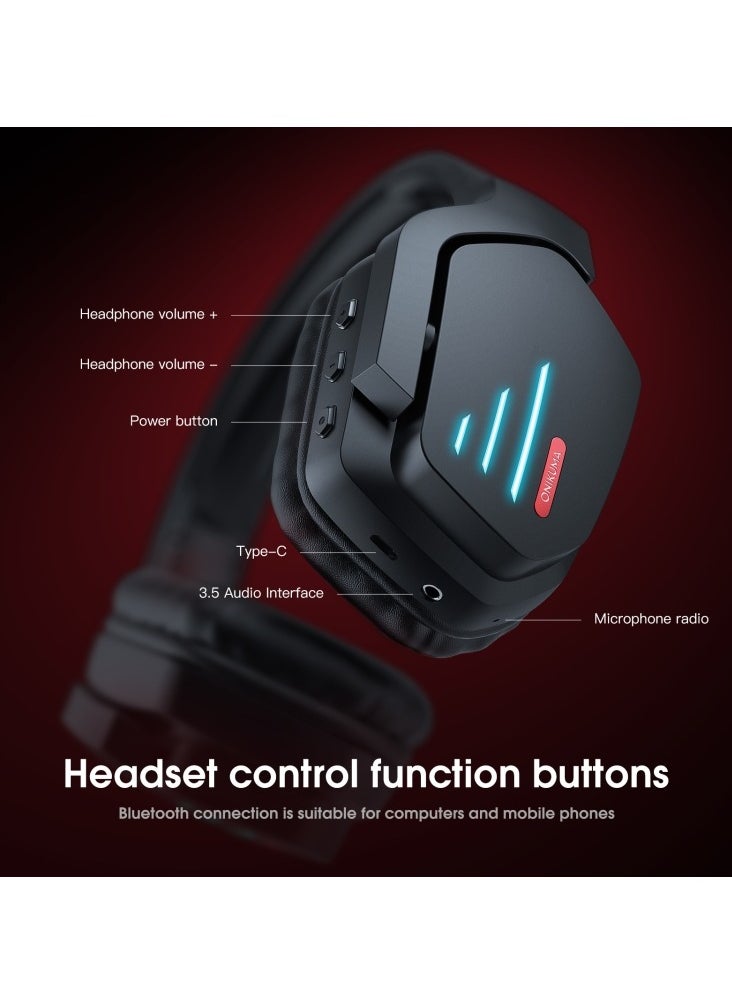 onikuma - ONIKUMA B60 Professional  Wireless Bluetooth Gaming Headset Stereo Noise Cancellation Wireless Headphone - Image 1