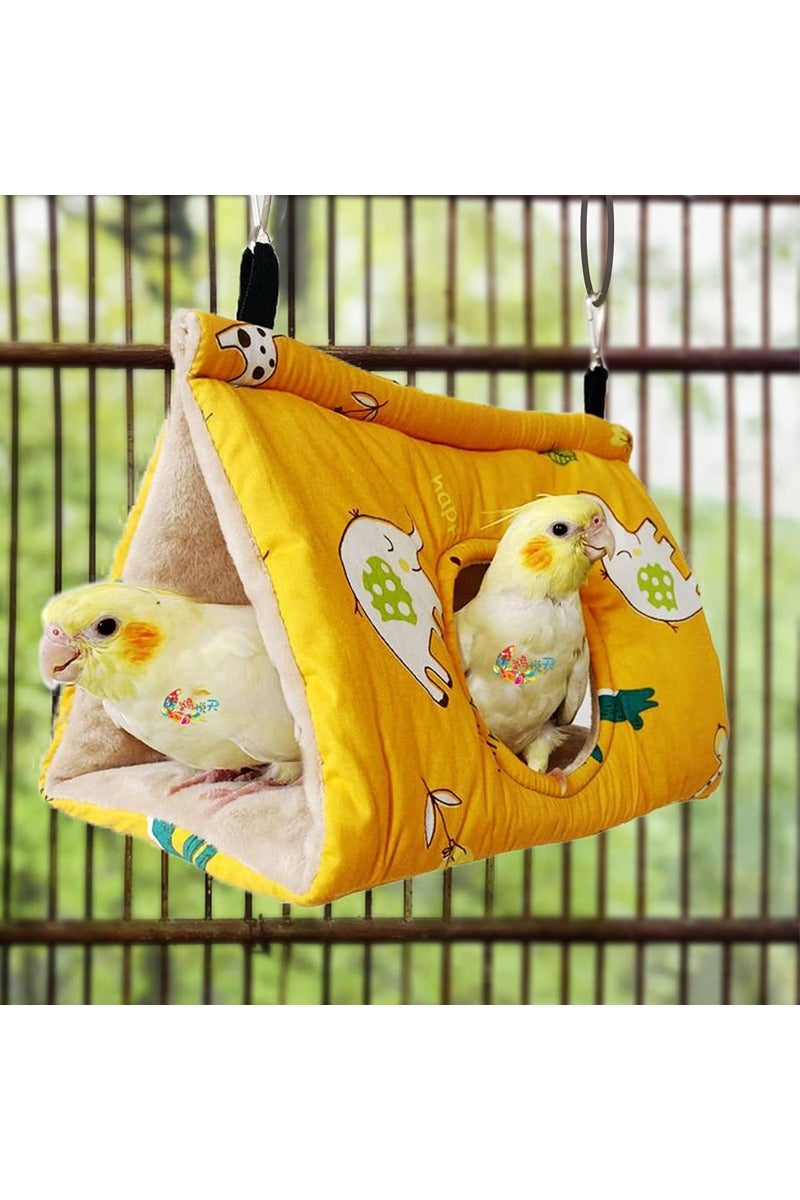 rocooart Winter Warm Bird's Nest House Hanging Hammock Parrot Nest Bird House Length 25 width 14 height 15 cm - Image 2