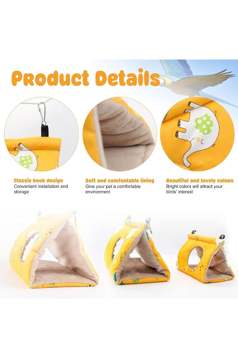 rocooart Winter Warm Bird's Nest House Hanging Hammock Parrot Nest Bird House Length 25 width 14 height 15 cm - Image 4