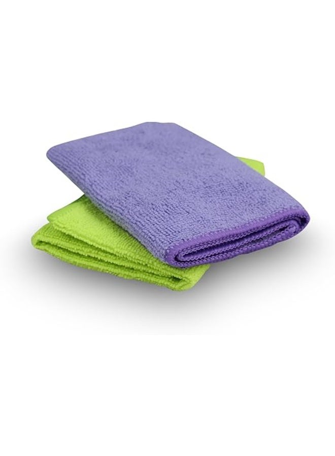 أوكس OKS | عبوة 2 قطعة من فوط مايكروفايبر للتنظيف | فائقة النعومة والامتصاص | لتجفيف الأطباق ومسح أسطح المطبخ - Image 3