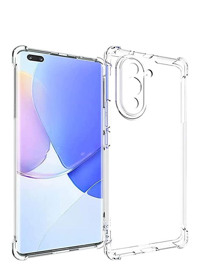 فريق ديلوكس Nova 10 Pro 4G Case Slim Drop Proof Phone Cover 【Protect from Drop/Scratch/Fingerprint】 Clear Acrylic Back TPU Bumper Thin Protective Protection - Image 1