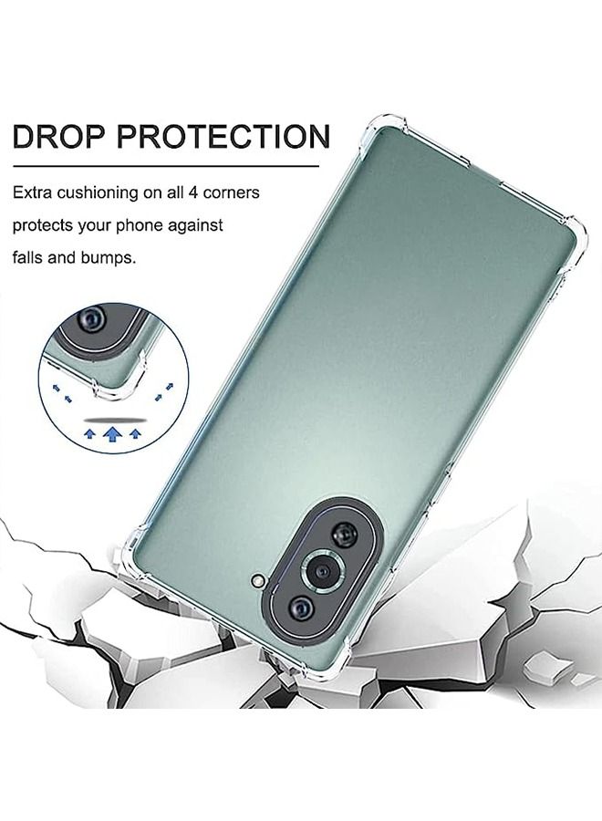 فريق ديلوكس Nova 10 Pro 4G Case Slim Drop Proof Phone Cover 【Protect from Drop/Scratch/Fingerprint】 Clear Acrylic Back TPU Bumper Thin Protective Protection - Image 3