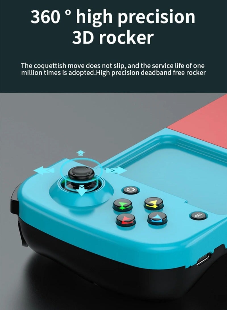 Beauenty Mobile Game Controller, Bluetooth 5.0 Wireless Stretchable Gamepad, Ergonomics Design Plug And Play Game Controller, Non Slip Grip Retractable Joystick For Mobile Phone, (Blue) - Image 2