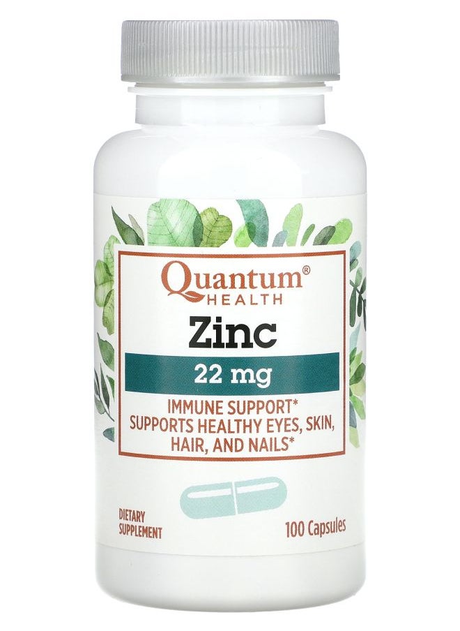 Quantum Health - Zinc 22 mg  100 Capsules - Image 1