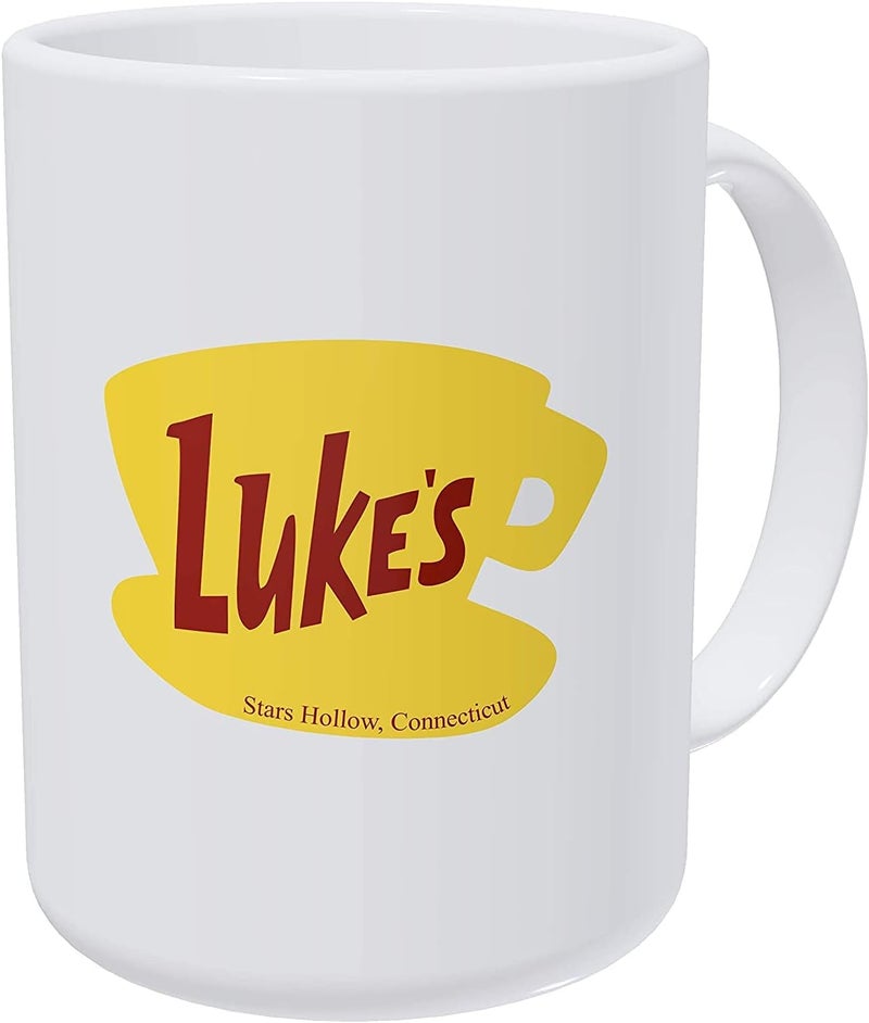 Luke's Diner Gilmore Girls 15 Ounces Double Side Printed Funny White Coffee Mug