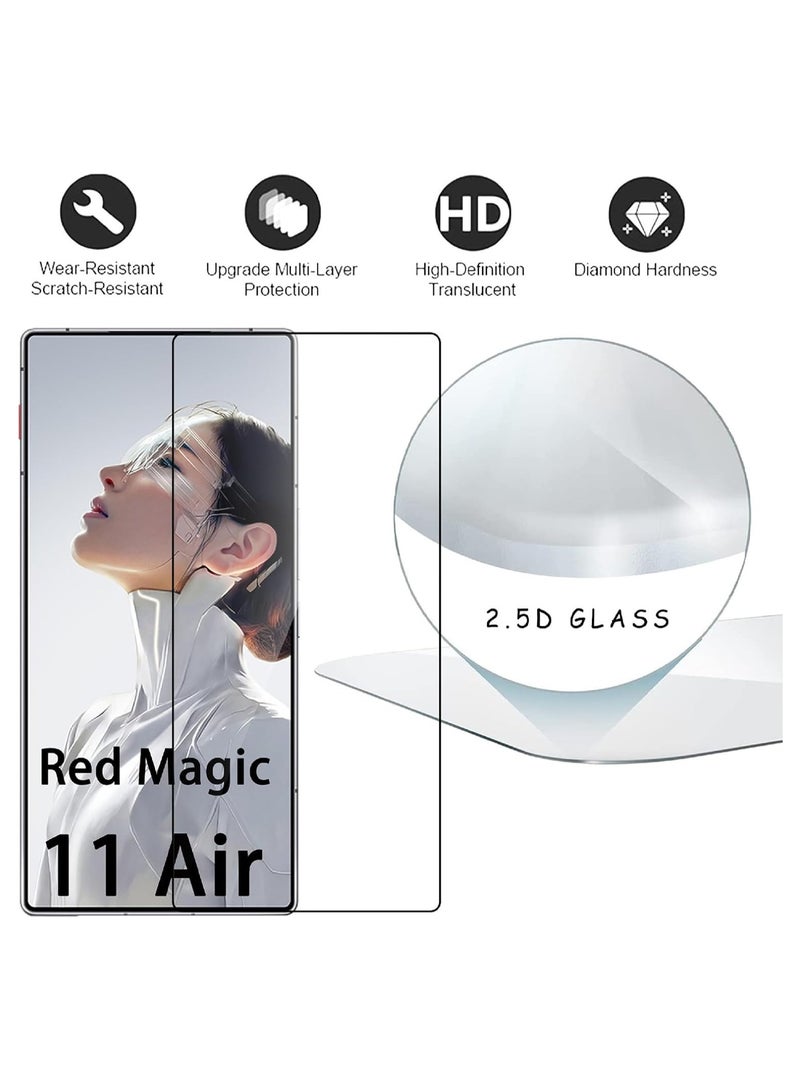 【3-Pack】 Screen Protector Compatible with ZTE Nubia RedMagic 11 Air 5G High-Transmittance Flexible Glass Ultra-Thin Case-Friendly High-Sensitivity Scratch-Resistant Bubble-Free Glass - Image 2