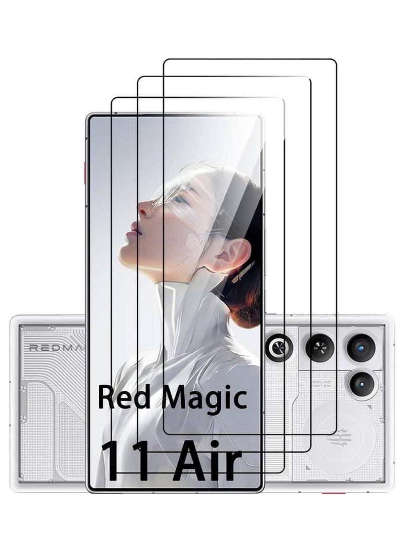 【3-Pack】 Screen Protector Compatible with ZTE Nubia RedMagic 11 Air 5G High-Transmittance Flexible Glass Ultra-Thin Case-Friendly High-Sensitivity Scratch-Resistant Bubble-Free Glass - Image 1