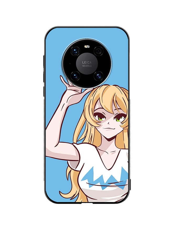 VR CREATIVE Protective Case Cover For Huawei Mate 40 Anime Girl Waving Hand Design Multicolour - Image 1