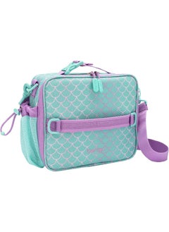 Bentgo Bentgo Kids Lunch Bag - Durable, Double Insulated, Water-Resistant Fabric, Interior & Exterior Zippered Pockets, Water Bottle Holder - Ideal for Children 3+ (Mermaid)  - Image 1