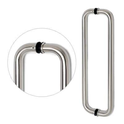 BOSNEY Bosney Combo of bathroom Equipment Door D Handle 8 Inch,Bathroom Stainless Steel Towel Ring, Bathroom Rob Hook And Stainless steel Grip Bar 8 Inch Matt  - Image 4