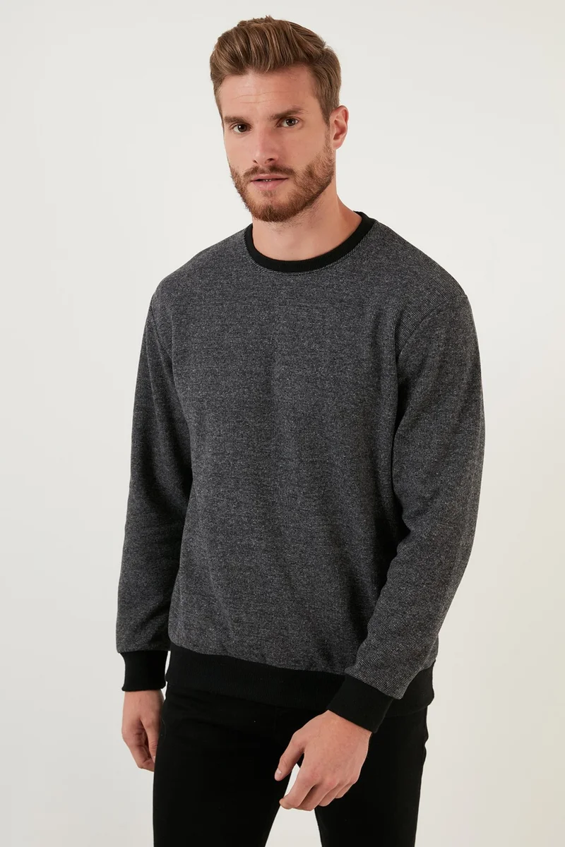 Buratti Slim Fit Crew Neck Cotton Sweater Men's Sweater 456201