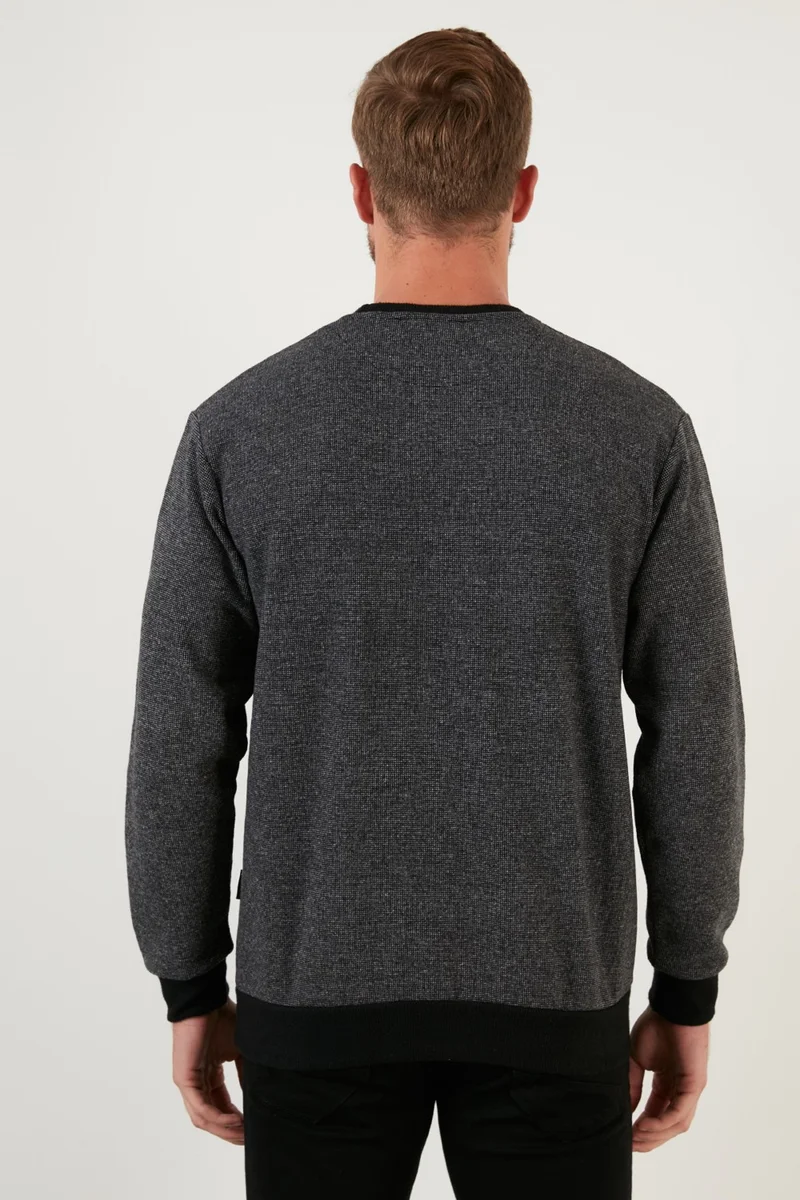 Buratti Slim Fit Crew Neck Cotton Sweater Men's Sweater 456201