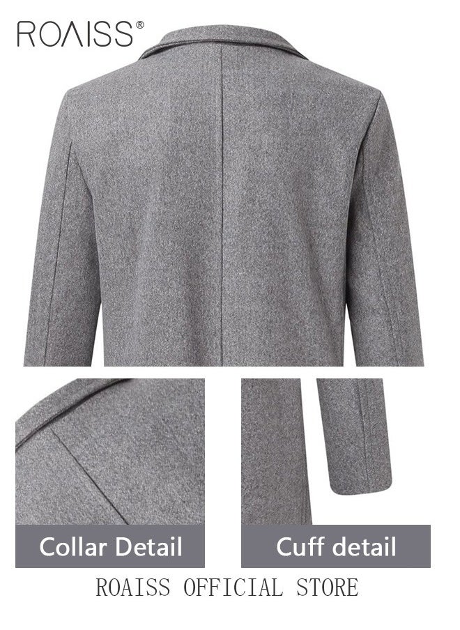Men's French Coats Single Breasted Trench Coat Slim Fit Notched Collar Thermal Warm Oversized Business Formal Trench Coats Casual Windbreaker Jacket Office Outwear Tops - https://f.nooncdn.com/p/pzsku/ZE155057C960D04CB7E50Z/45/_/1702899813/0df1ceca-4aa3-4263-ac5f-dcabd059578e.jpg?format=jpg&width=original