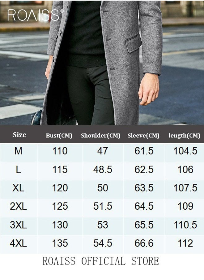 Men's French Coats Single Breasted Trench Coat Slim Fit Notched Collar Thermal Warm Oversized Business Formal Trench Coats Casual Windbreaker Jacket Office Outwear Tops - https://f.nooncdn.com/p/pzsku/ZE155057C960D04CB7E50Z/45/_/1702899819/af63783c-c092-42e3-be67-92e109bfbef0.jpg?format=jpg&width=original