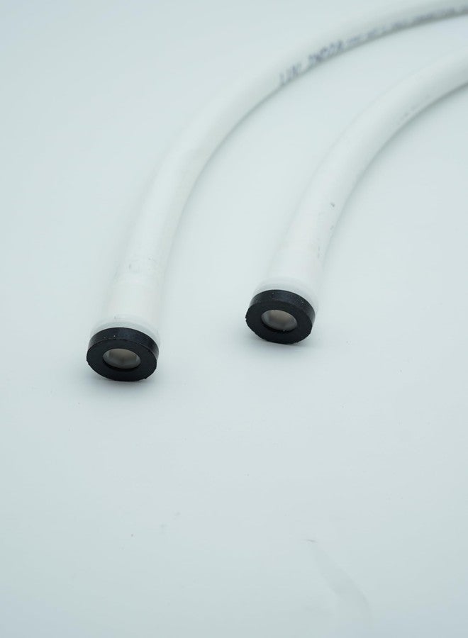 LuvBath Fitting 18-Inch (45 cm) PTMT Connection Pipe | White | Leakproof Hose for Hot & Cold Water | Bathroom, Kitchen, Toilet, Sink & Geyser | Pack of 2, 18-Inch (45 cm) - Image 5