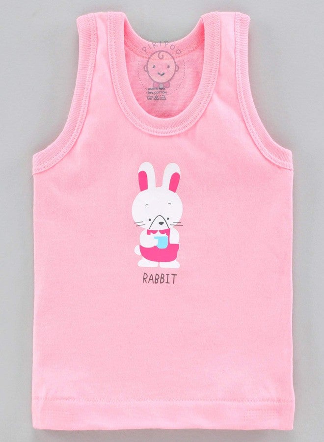 PIKIPOO Multicolor-2 Cotton Sleeveless Vest for Baby Boys & Girls, Pack of 6 (0-3 M) - Image 5
