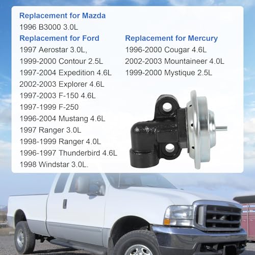 CARMOCAR Exhaust Gas Recirculation (EGR) Valve EGV575 Replacement for Ford F-150 Ranger,Mercury Cougar Mountaineer,Mazda B3000 F2CZ9D475A,F6ZZ9D475CA - Image 2