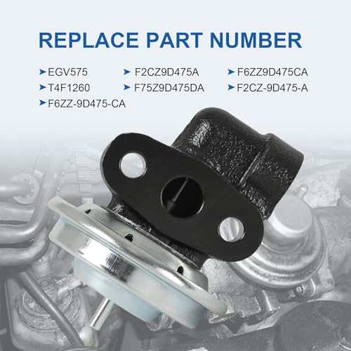 CARMOCAR Exhaust Gas Recirculation (EGR) Valve EGV575 Replacement for Ford F-150 Ranger,Mercury Cougar Mountaineer,Mazda B3000 F2CZ9D475A,F6ZZ9D475CA - Image 3
