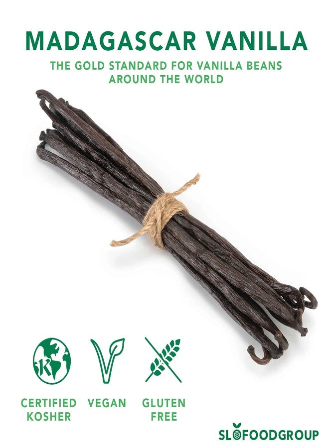 Slofoodgroup - Madagascar Vanilla Beans - Extract Grade B Vanilla Pods - 10 Count - Extraction Grade Bourbon Vanilla Planifolia - For Cooking, Baking, and Vanilla Extract - Image 2
