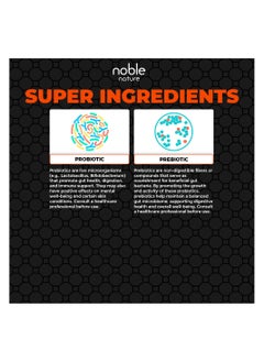 noble nature 25 Billion Probiotic & Prebiotic Supplement for Digestive, Intestinal & Immune Health Shelf Stable, Soy, Dairy & Gluten Free, 60 Capsules  - Image 4