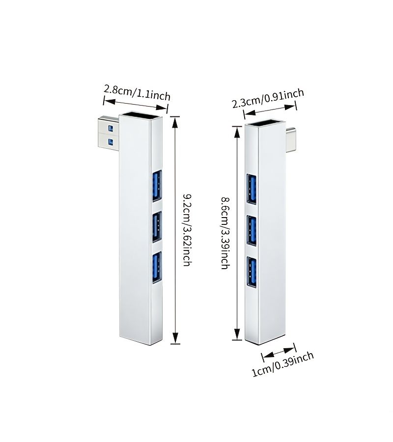 Style B USB Hub 3.0 Port Extension Dock Space Saving Design for Home Office - Image 2
