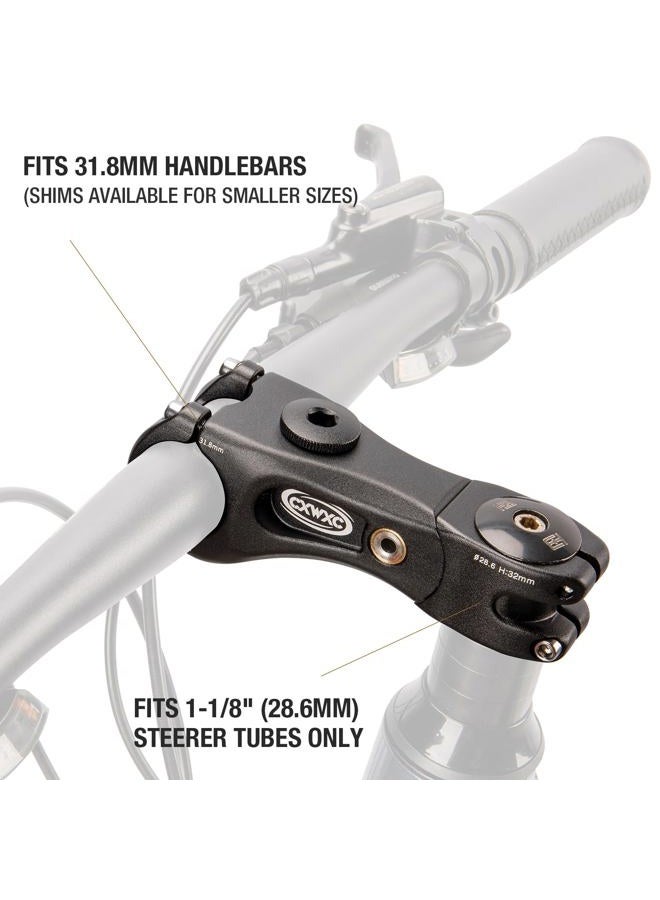 CXWXC Suspension Bike Stem - 100/135mm Bike Stem Riser for Handlebar - ShockStop Bike Handlebar Riser Extender for Mountain Gravel Road City Bicycle (31.8 x 110mm) - Image 2