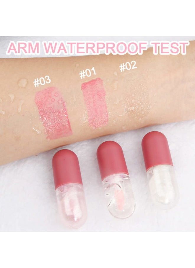 BINGBRUSH 3 Pcs Color Changing Lip Gloss Lip Oil Tinted, Pink Magic Mood Lipstick,Temperature Color Change Lip Stain Lip Balm, Longlasting Lips Will Not Dry Out  - Image 5