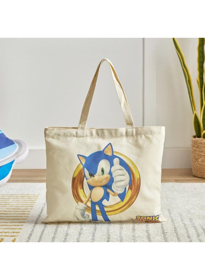 Sonic The Hedgehog Cotton Canvas Shopping Bag 34X39 Cm  - Image 2