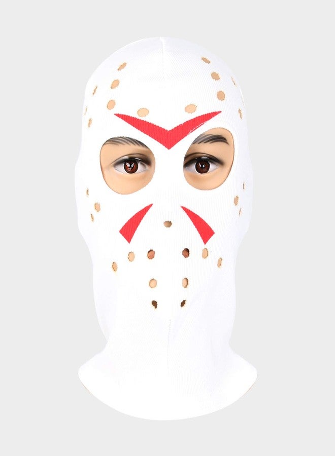 Innturt Fabric Mask Hood Balaclava Friday Jason Horrible Mask White - Image 1