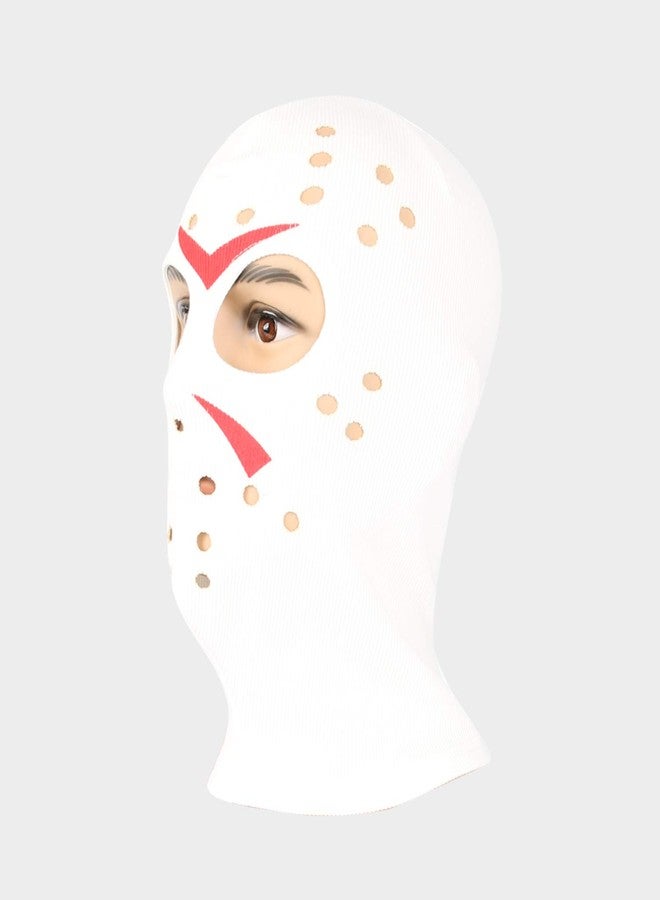 Innturt Fabric Mask Hood Balaclava Friday Jason Horrible Mask White - Image 3