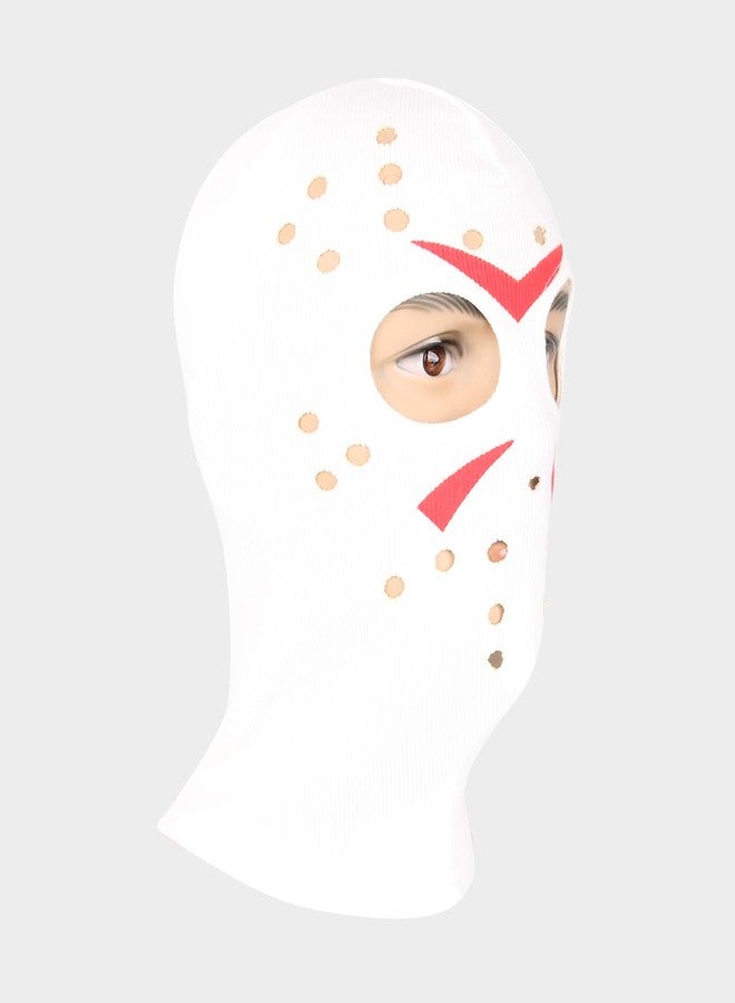 Innturt Fabric Mask Hood Balaclava Friday Jason Horrible Mask White - Image 2