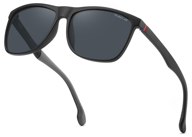 PUKCLAR Sunglasses for Men Polarized Lightweight TR90 Frame UV400 Spring Hinges Sunglasses - Image 1