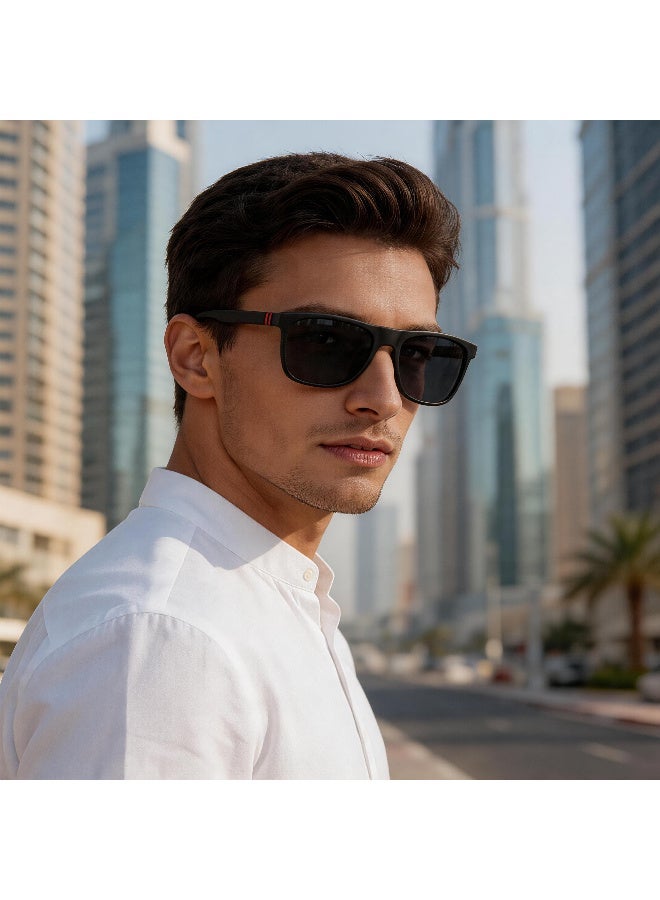 PUKCLAR Sunglasses for Men Polarized - Lightweight TR90 Frame - UV400 Protection - Spring Hinges for Driving and Outdoor Sports - Image 3