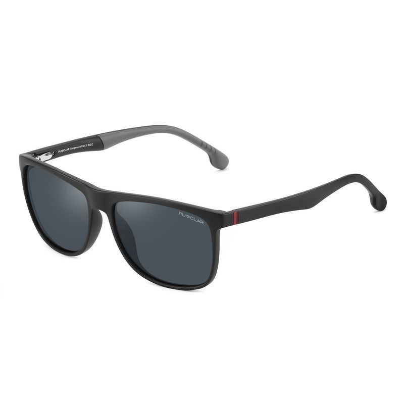 PUKCLAR Sunglasses for Men Polarized - Lightweight TR90 Frame - UV400 Protection - Spring Hinges for Driving and Outdoor Sports - Image 4
