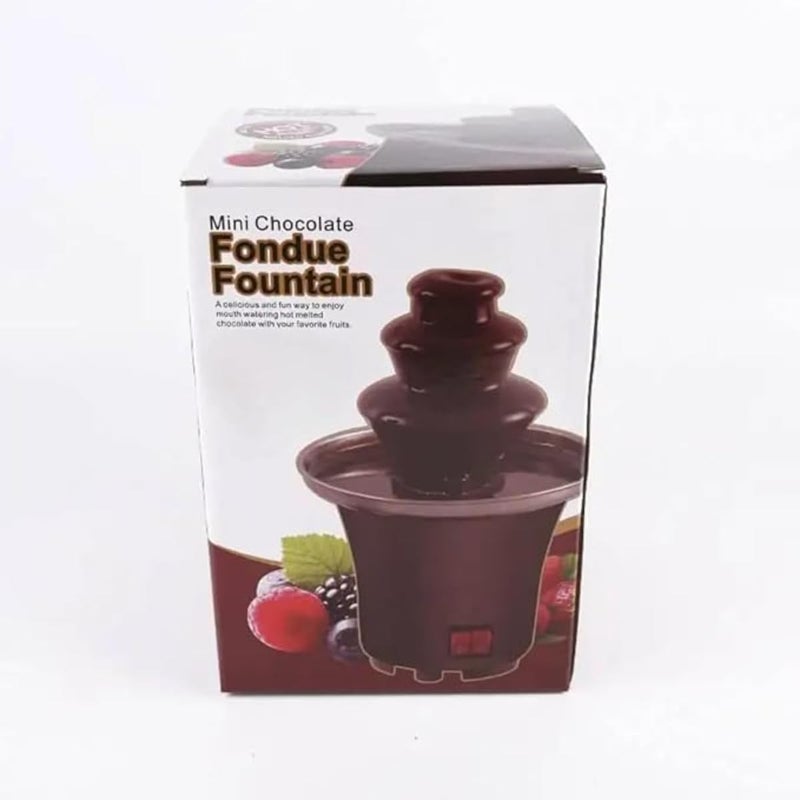 ZAMZIN Chocolate Fountain Machine/ 3-Tier, Mini, Accessories & Spare Parts for Parties, Weddings, Kids,Easy Clean Electric Chocolate Fondue Set with Melts & Display Trays - Image 4