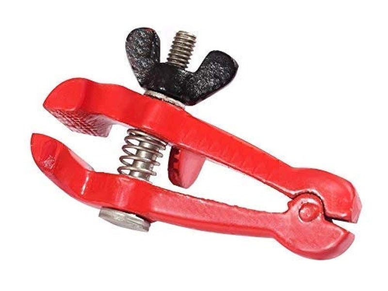 GIZMO Hand Vice, jwellers Vise, vice Tools, Spring Type for Woodworking to Jewelling (6 Inch, Red) - Pack of 2 Pieces - Image 1