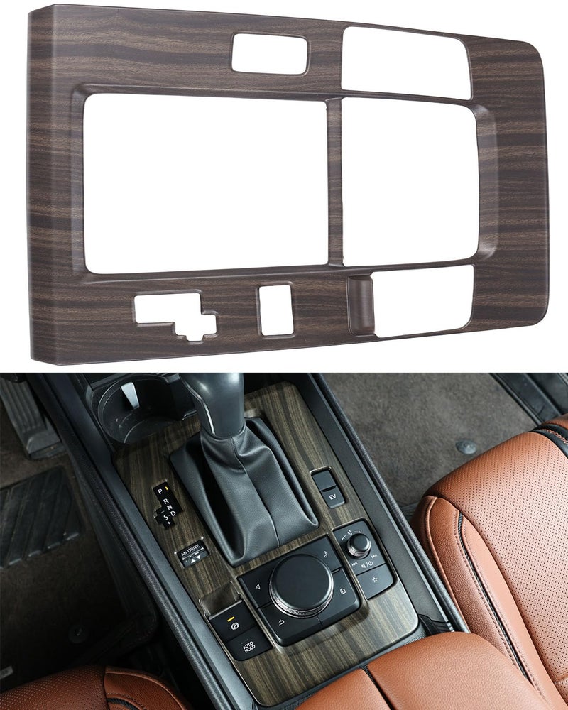 Birbenben Compatible with 2025 2026 Mazda CX 50 Hybrid Accessories, Wood-Grain Finish Center Gear Shift Panel Cover Frame for Mazda CX-50 CX 50 Hybrid - Image 1