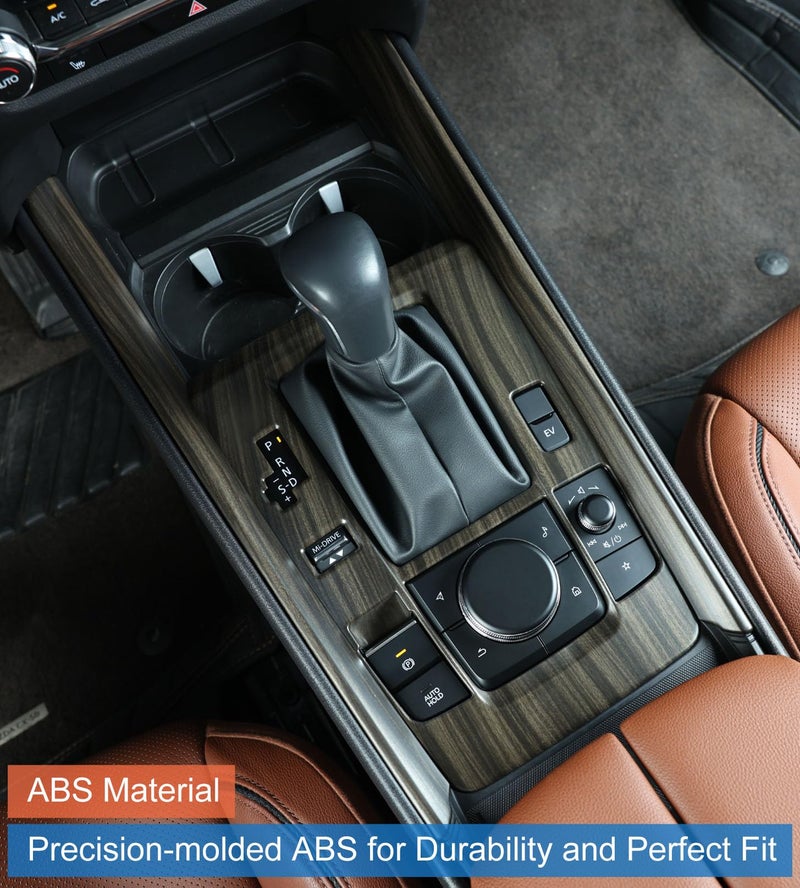 Birbenben Compatible with 2025 2026 Mazda CX 50 Hybrid Accessories, Wood-Grain Finish Center Gear Shift Panel Cover Frame for Mazda CX-50 CX 50 Hybrid - Image 5