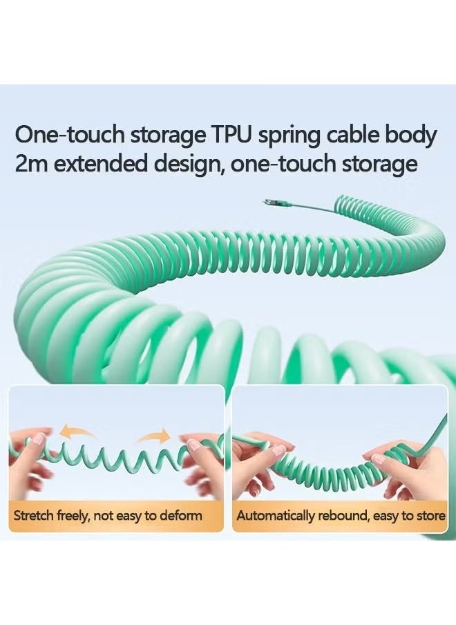 Sthxyfaith - 4 in 1,240WMAX Comes with Fragrance Fast Charging Data Cable, Transparent Shell Design, E-Make3.0 chip, Suitable for iPhone, Xiaomi, One Plus, OPPO and Other Devices, Car Charging Essential - Image 1