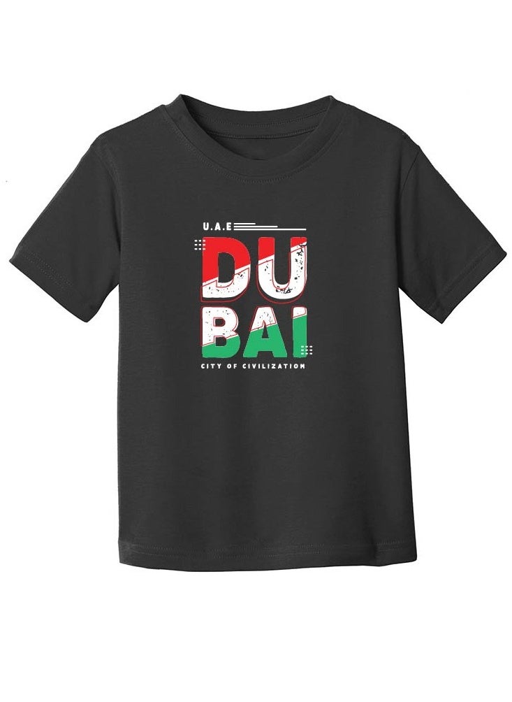 PRINTSHOP4ME - I Love Dubai Kids Girls T-Shirt - Round Neck with Short Sleeve - Girls Cotton T-Shirt -I Love Dubai -Printed T-Shirt - Perfect for Dubai Souvenir - Image 1