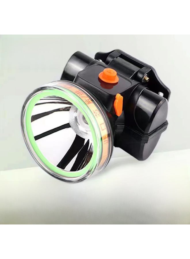 Generic Decorative Lighting/headlamp Headset Flashlight/headlamp Headset Flashlight-Color:1 078 100W (battery Life 6 Hours) Double Lithium Battery 8cm Lamp Holder Plastic Box Bag Assembly Charger  - Image 3