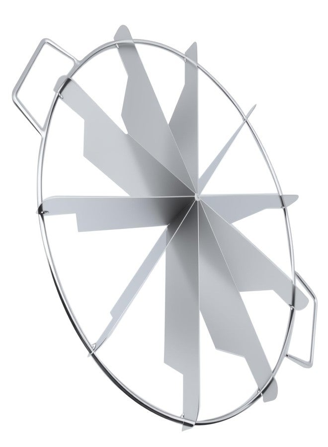 OZXNO 1Pcs Pie Cutter Press Stainless Steel Cake Cutter 10-Cut Cake Slicer for Even Slices with Side Handle - Image 1