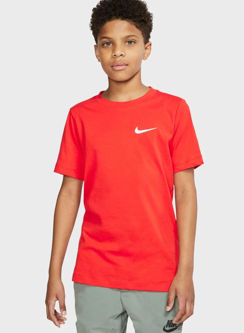 Nike Youth Embroidery Swoosh T-Shirt
