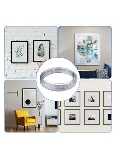 KASTWAVE Picture Hanging Wire Kit Wall Hooks for Hanging Pictures with Wire Screw D Ring Loop Sleeves for Picture Frame Mirror Art  - Image 3