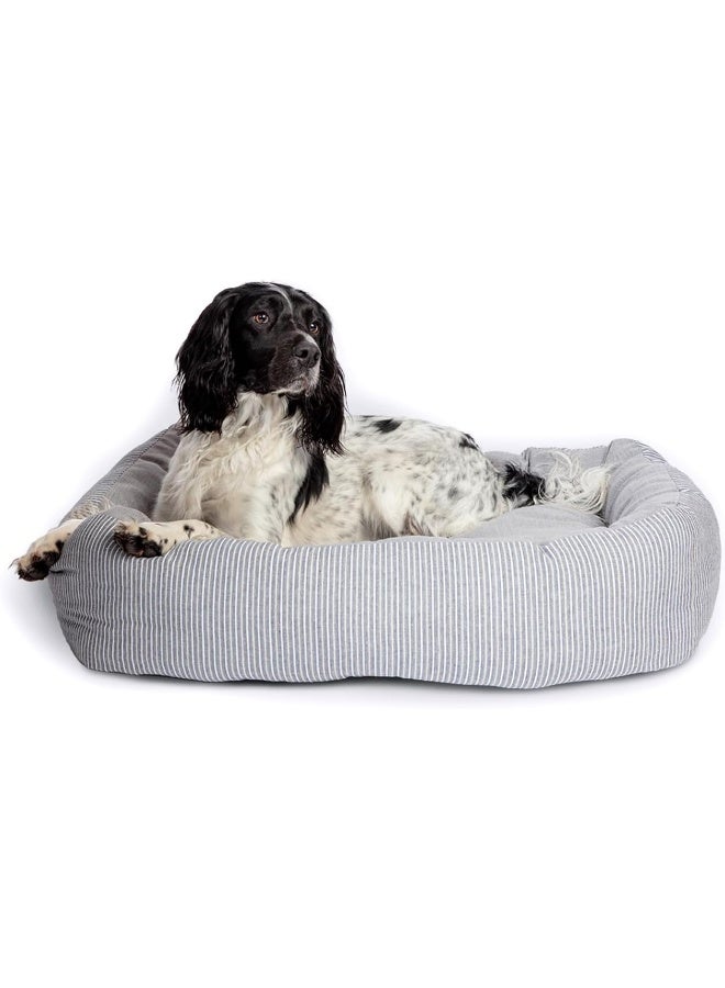 Danish Design Rustic Stripes Grey Snuggle Bed 28in 80x65x26cm - Image 4